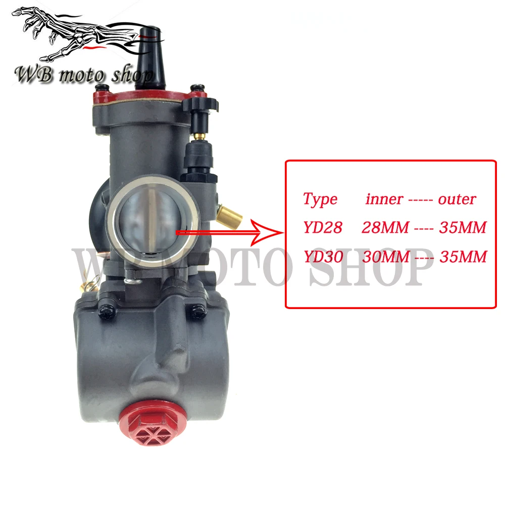 Высокое качество YD28 30 мм YD 28 универсальный Maikuni PWK карбюратор части скутеры с силовой струей ATV мотоциклетные гоночные части скутер