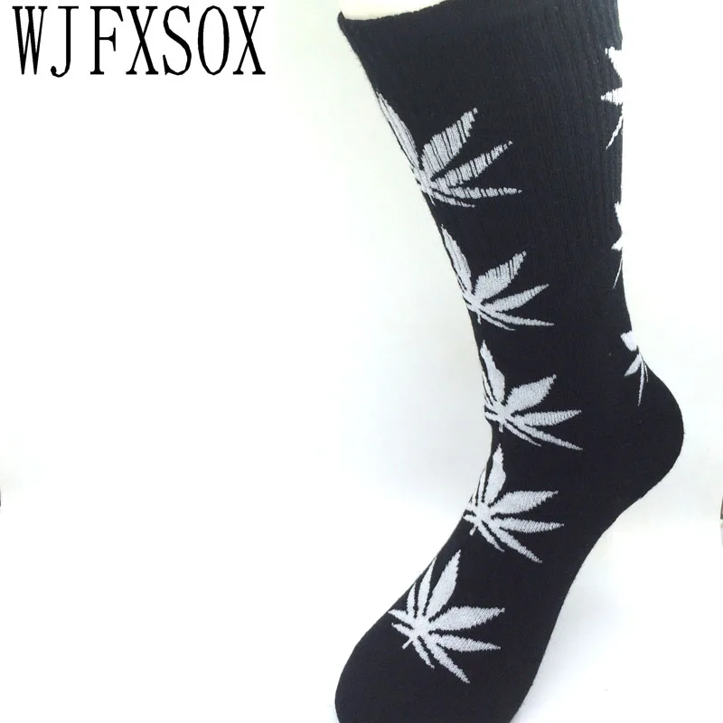 1 زوج الرجال مابل ليف الجوارب الأزياء الاعشاب الجوارب طويلة لوح التزلج الهيب هوب جورب Meias النساء للجنسين Harajuku القنب Calcetines
