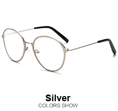silver Лаура Фея модные стильные очки близорукость очки винтажные круглые мужские женские очки lentes opticos hombre occhiali - Цвет оправы: silver
