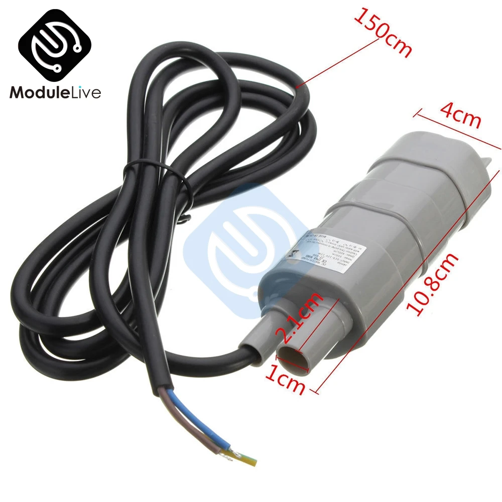 JT 500 DC 12V погружной насос 600 л/ч 5 м для аквариума бассейна|Насосы| |