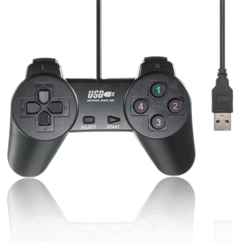 Wired USB 2.0 10 Keys Game Controller Gamepad Joystick