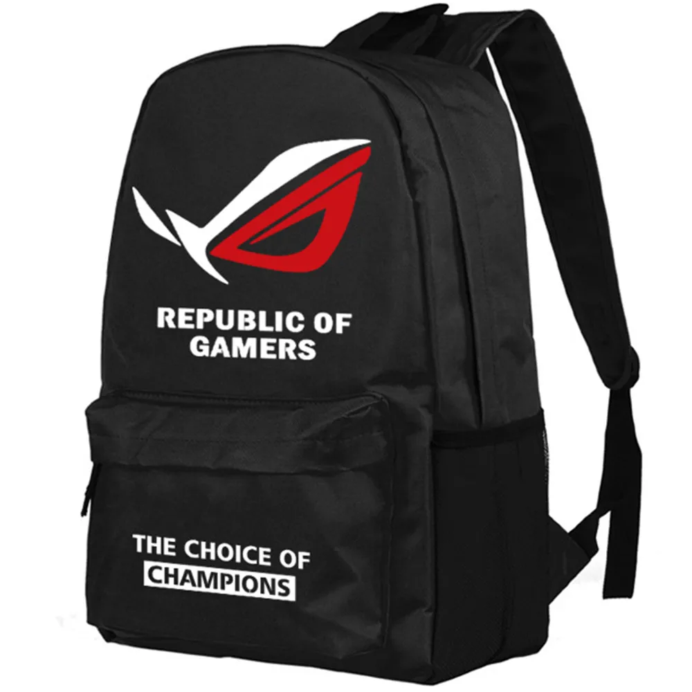 Zshop Republic of Games Backpack The Choice of Champions Schoolbag High School Students Bookbag Daypack