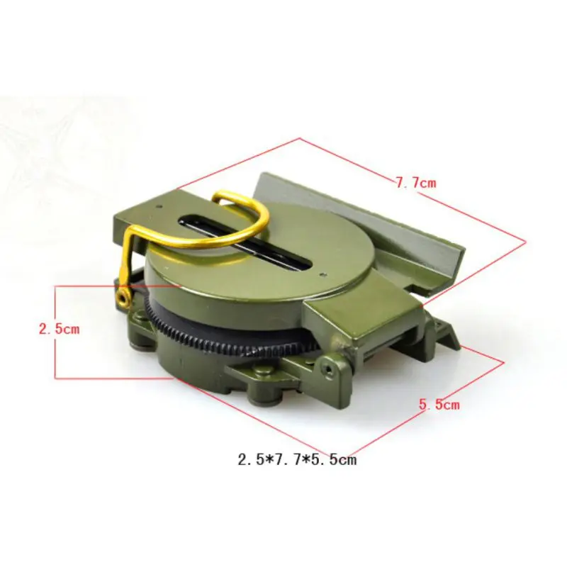 1 шт. портативные складные компасы военные многофункциональные мини-походные скалолазание открытый металлический циркуль