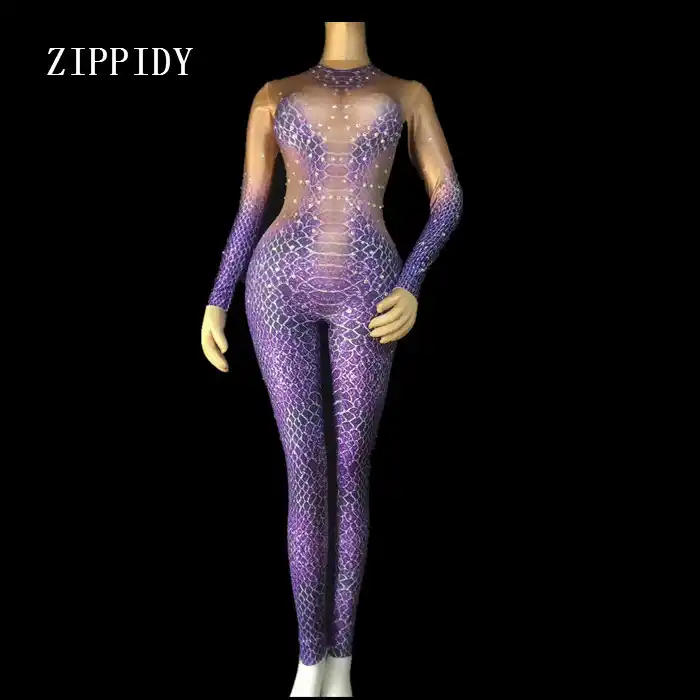 purple one piece jumpsuit