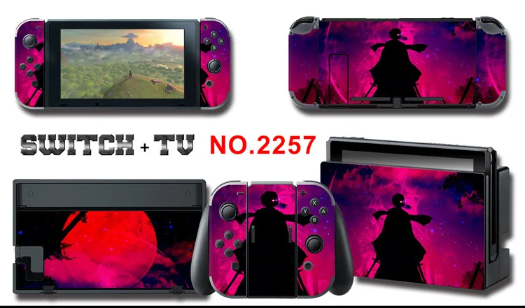 Для nintendo Switch Pain sticker консоль Dock Joy Con полное покрытие цветной бумажной кожи Закаленное стекло протектор экрана от 2000-2305