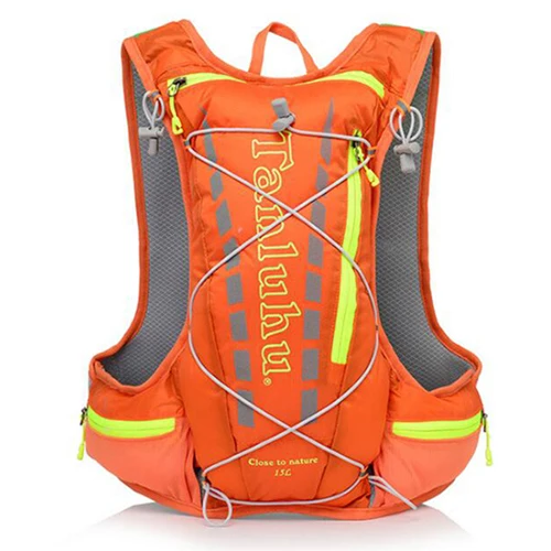 Orange backpack only ULTRA-TRI легкий тренировочный рюкзак для бега на открытом воздухе, Спортивная тренировочная сумка, гидратационный жилет - Цвет: Orange backpack only