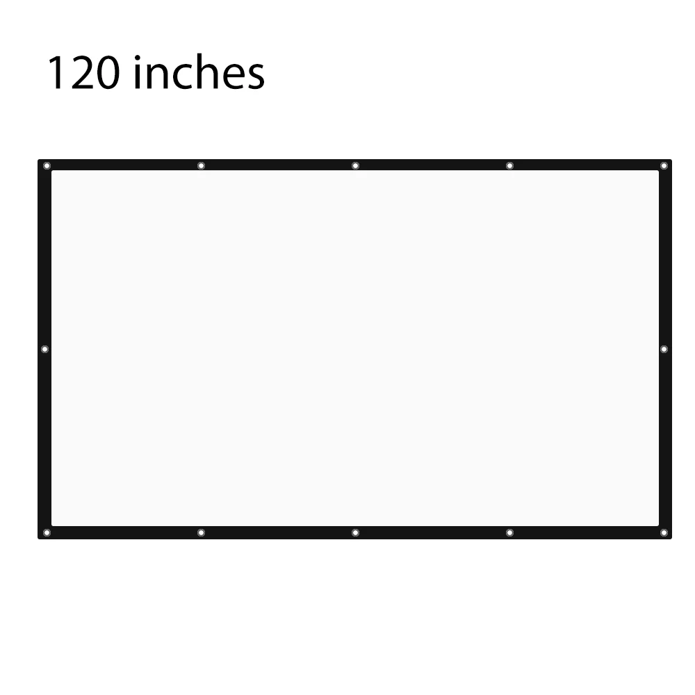 

150 inch Portabel Project Screen High Brightness 16:9 Foldable Tabletop Projection Screen for Home Theater Movie Cinema