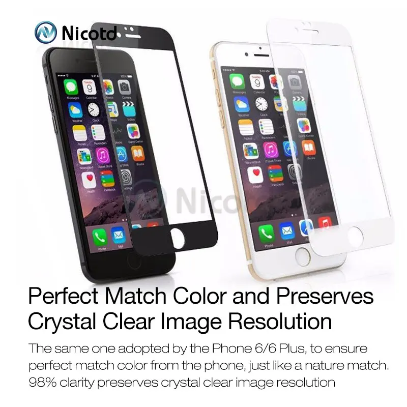  2 teile/los 9 H Vollständige Abdeckung Abdeckung Gehärtetem Glas Für iPhone 6 6 s 8 Plus Screen Pro