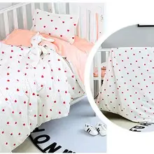 С наполнением Прекрасный Детский Комплект постельного белья детская люлька белье для детской кроватки комплект для детской кроватки cunas комплект для кроватки раздевалка и стирка, одеяло/простыня/Подушка