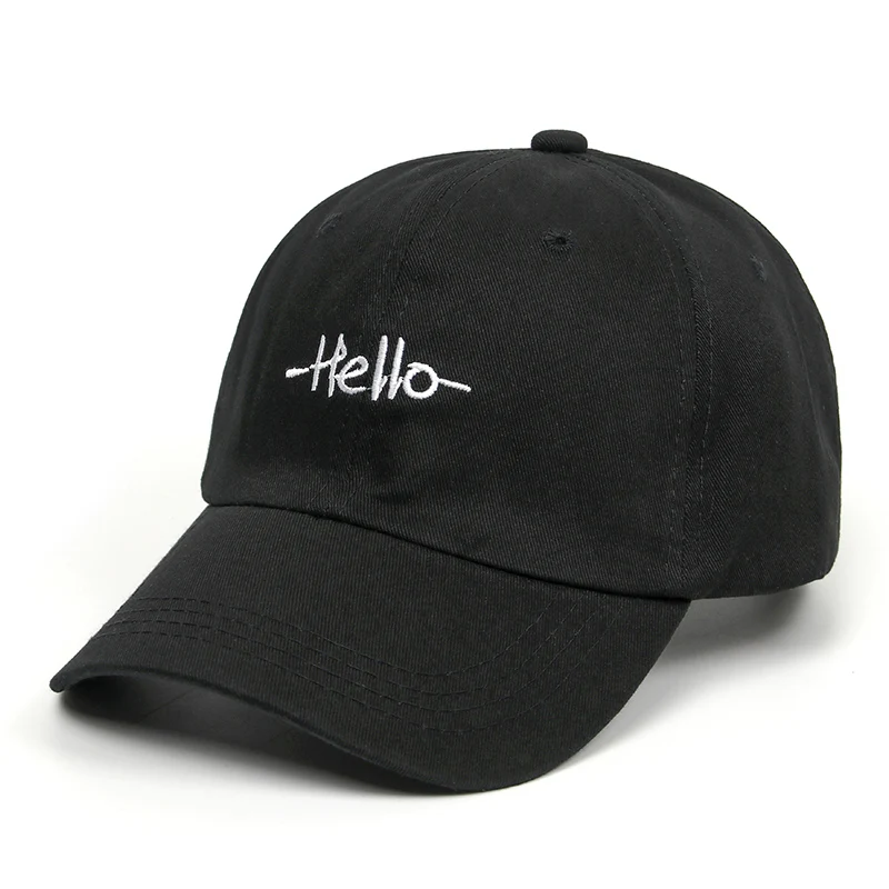 Черная мужская Кепка Snapback с буквенным принтом «Hello», хлопковая бейсбольная кепка K Pop s для женщин, мужская шляпа, кепка, новые кепки в стиле хип-хоп