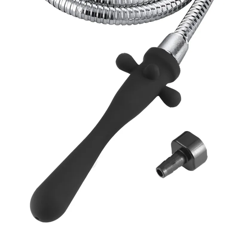 Silicone Enema Shower Nozzle For Healthy Rectal Anal Syringe Douche System Vaginal Cleansing Shower Head Anal Enema Cleaner 2