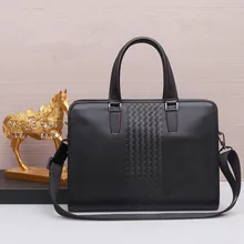 Kaisiludi плетеная кожаная сумка деловая Мужская Портфель Кожаная Компьютерная сумка skew span сумка модная