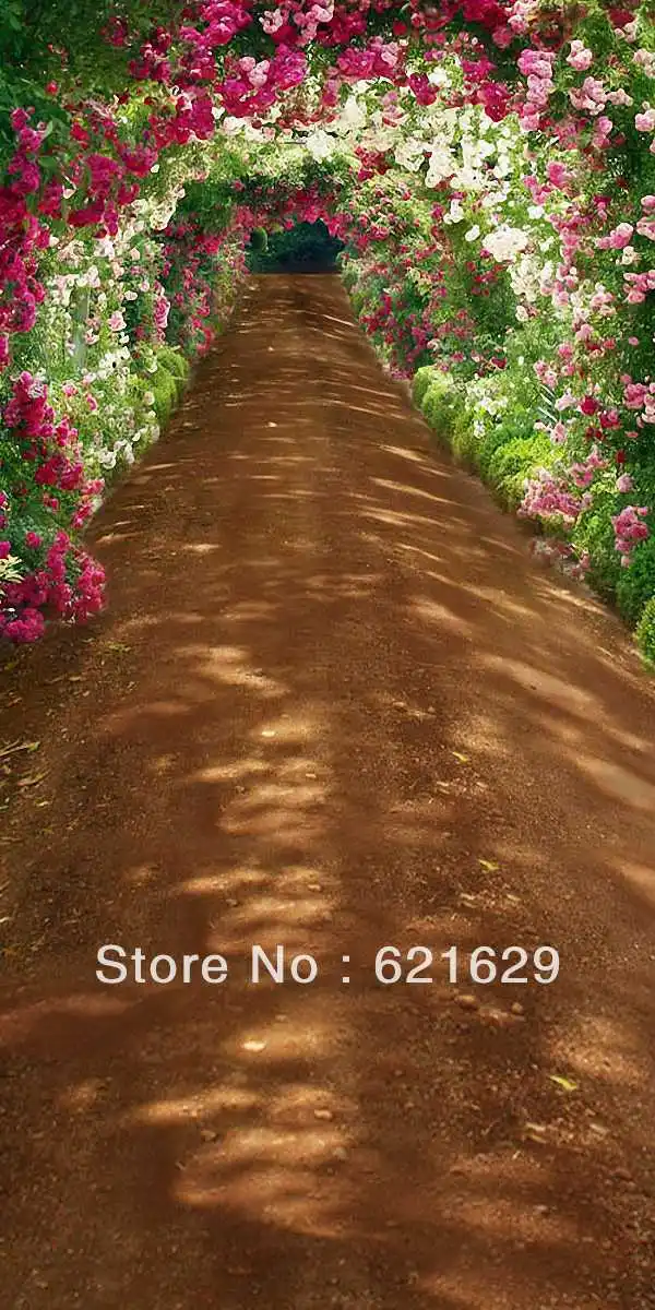 

Flowers in full bloom 10'x20' CP Computer-painted Scenic Photography Background Photo Studio Backdrop HY-CM-4355