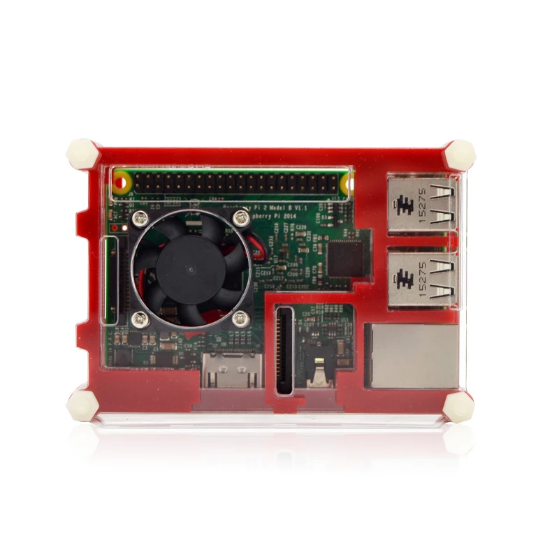 Raspberry Pi 9 слоев Acry для Raspberry Pi 3 Raspberry Pi 2 B Raspberry Pi 3 B+ черный красный нарезанный 9 слоев s Чехол коробка+ вентилятор охлаждения