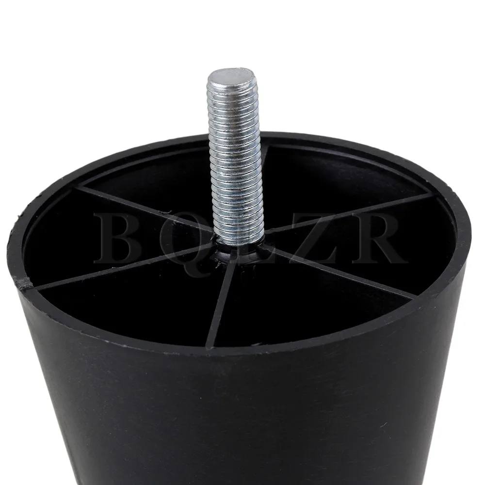 Купить 4х круглый зауженные черные пластик мебельные ножки для дивана ...