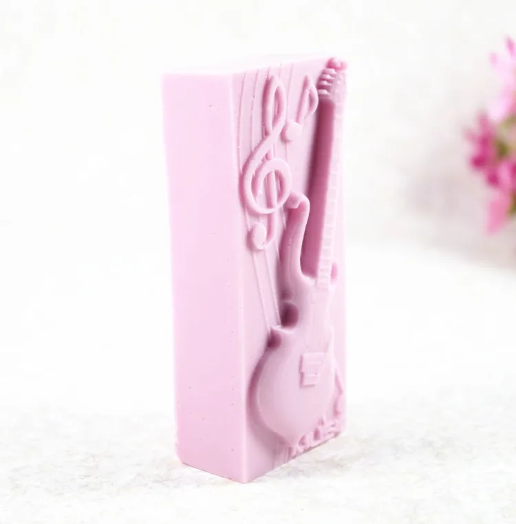 Guitar Mold S485 Craft Art Silicone 3D Soap Mold Craft Molds DIY Handmade Candle Molds