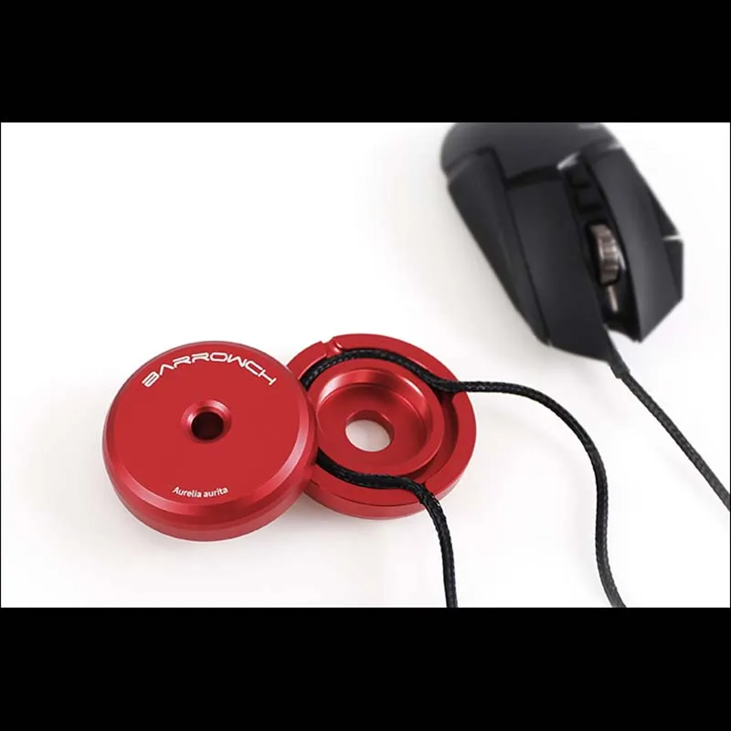 

Barrowch water cooler Aurelia aurita aluminum alloy Mouse Wire Cable Holder Mouse Line Fixer heatsink gadget