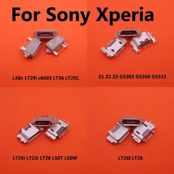 

2pcs Micro mini USB Jack Connector Socket For Sony Xperia Z Z1 L39H Z2 L50W Z3 L55T Compact Z Ultra XL39H Charging Port plug