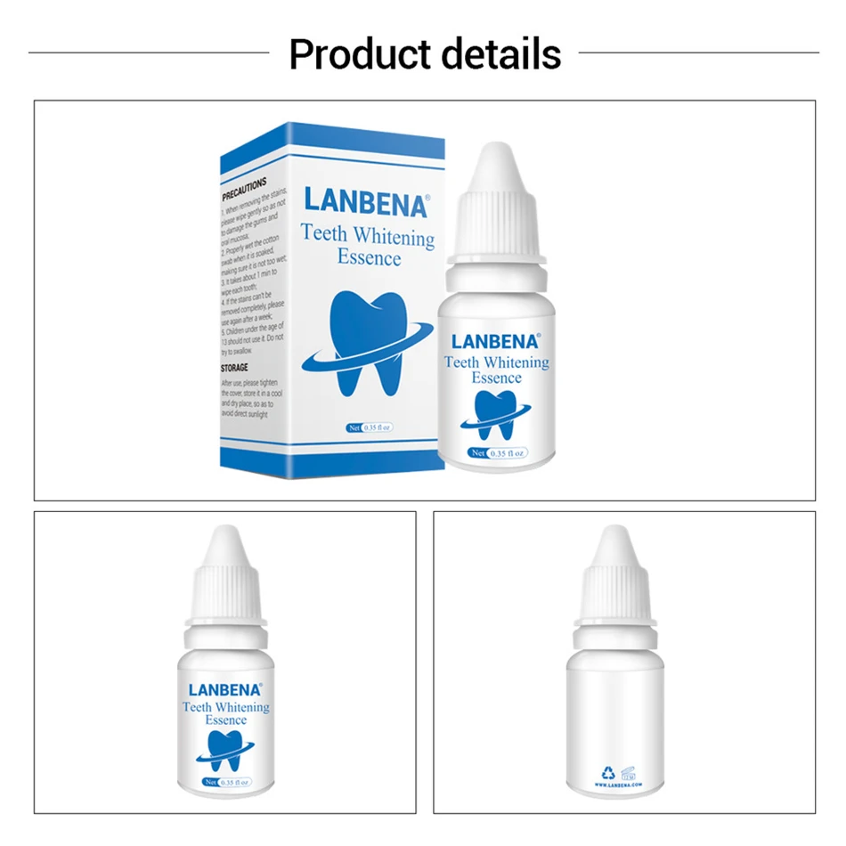 5 шт. отбеливающая эссенция для зубов LANBENA порошок Буры гигиена полости рта