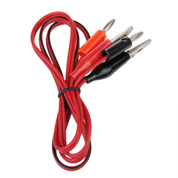 

For Digital Multimeters Crocodile Cable Alligator Jumper Wire Test Leads1M Mini Alligator Clip Test Lead Cable to Banana Plug