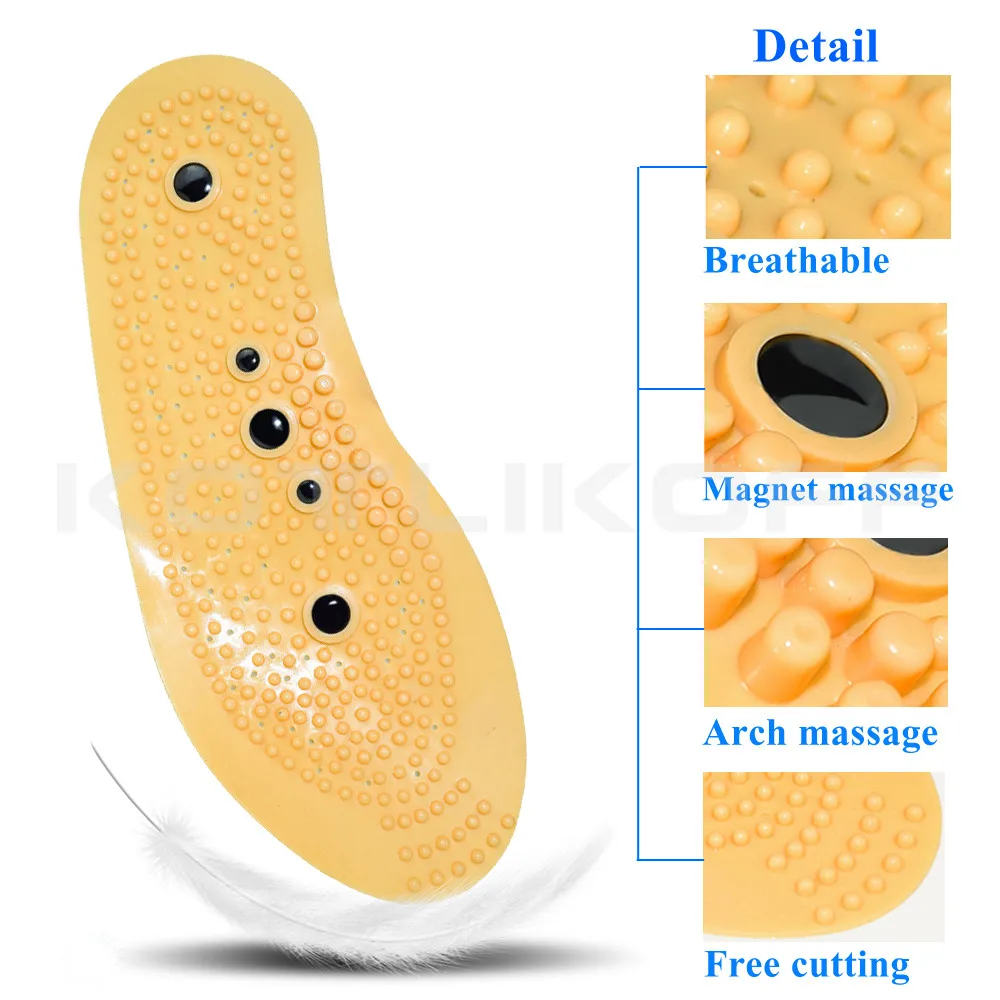 EID Магнитная Акупрессура стельки для похудения потеря веса Массаж ног обувные колодки массажные ноги забота о здоровье магнит стелька подошва