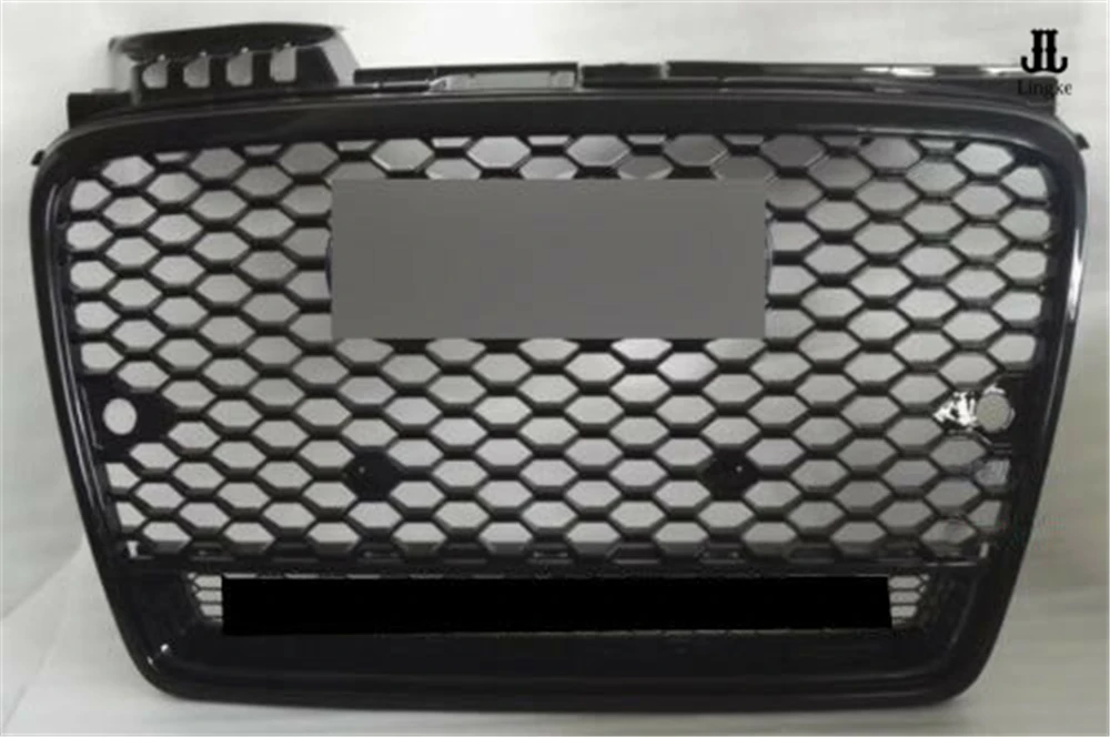 

Front Grill Quattro Black Frame Chrome Ring For Audi B7 A4 RS4 Style Sedan 2005 2006 2007