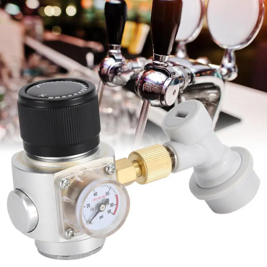 

Beer Homebrew Home Brew CO2 Regulator Charger Kit Gas Disconnect Home Draft Beer Kegerator Home Brew Beer 0-90 PSI cerveja