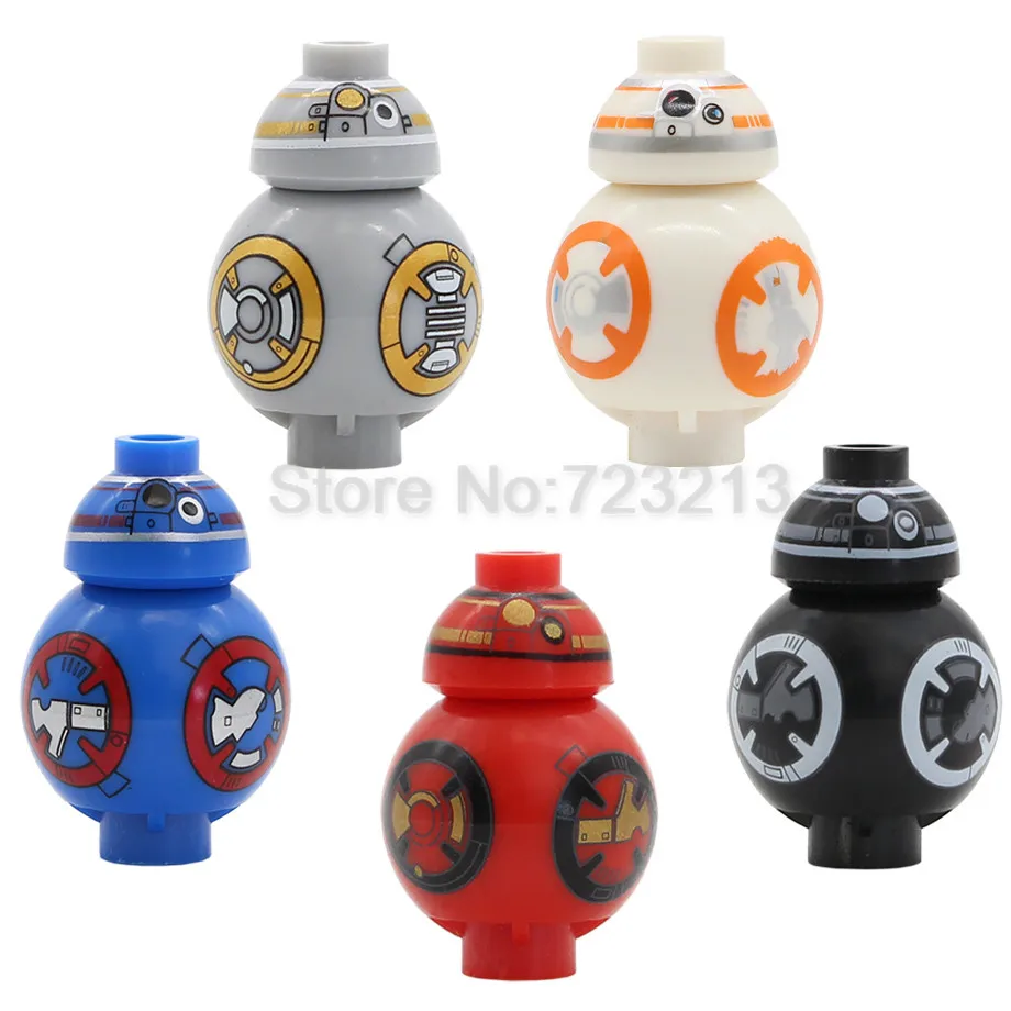 

5pcs/lot BB8 BB-8 Figure Set 2.5cm Dolls Building Blocks Sets Models Bricks Toys for Children