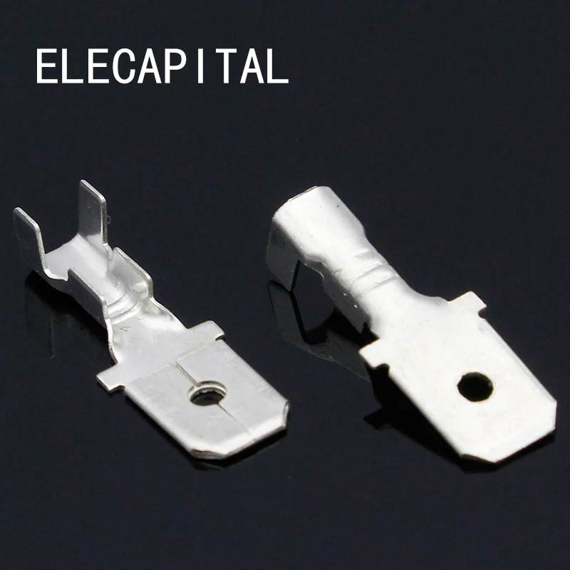 200 шт. обжимные клеммы 6 3 мм 3|connectors crimp terminals|crimp terminalconnector |