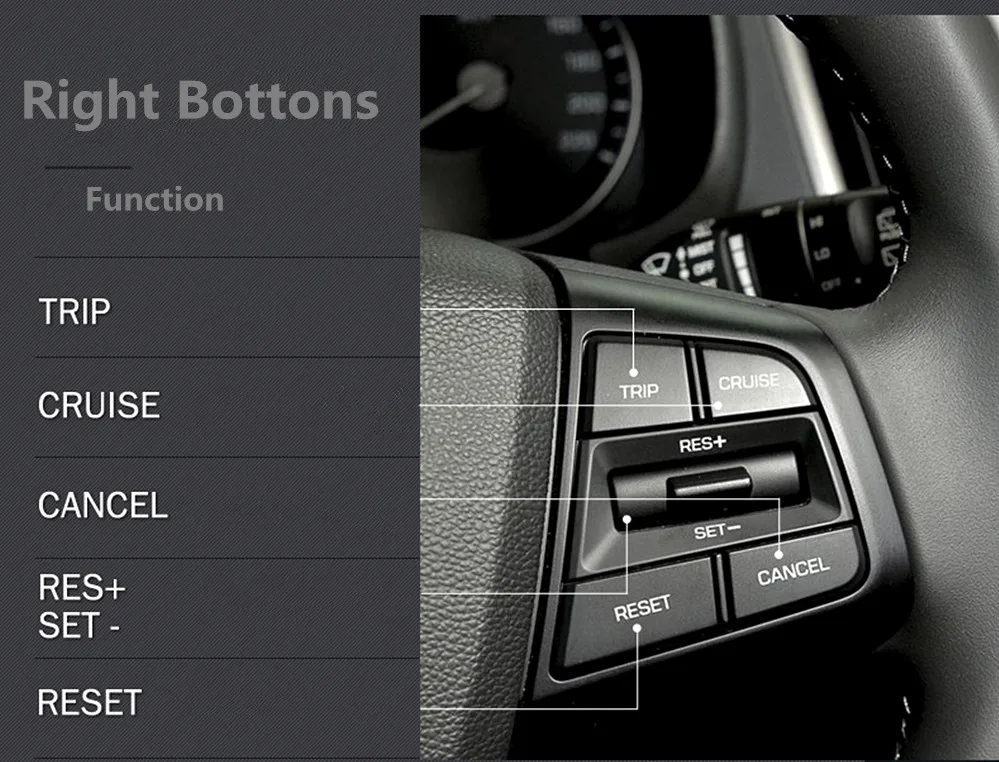 Кнопка дистанционного круизного управления для hyundai ix25 1,6 Автомобильный руль кнопки управления переключатель с кабелями