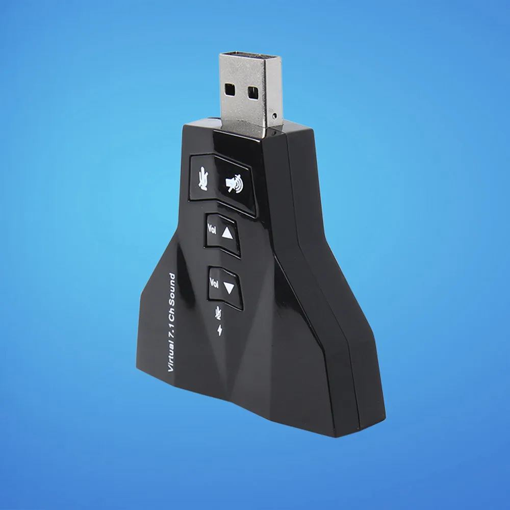 Mokingtop Новое поступление 7,1 канальный USB 2,0 продлить 3D Аудио карты конвертер двойная звуковая карта адаптера Mic Динамик#30