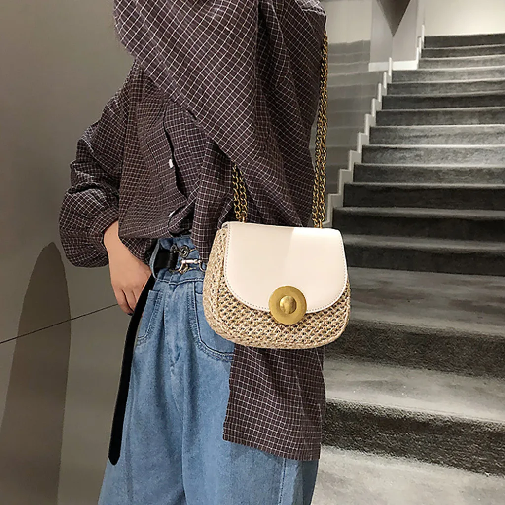Bolsos mujer de marca famosa сумки через плечо для женщин модная новая пляжная сумка через плечо, однотонная тканая сумка# 4gh