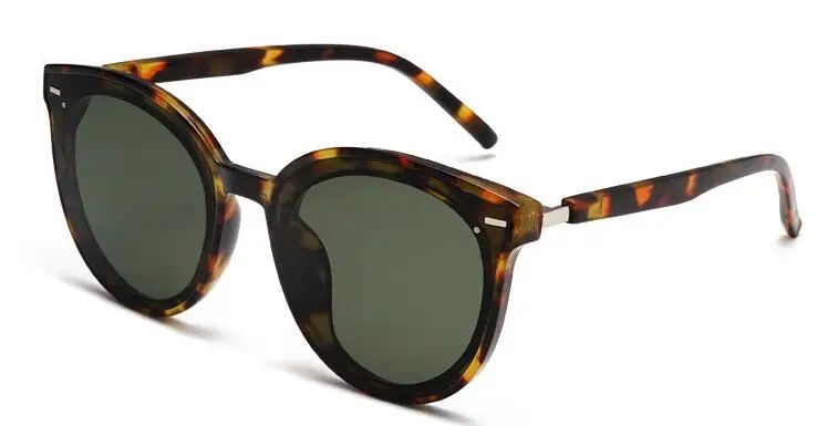 Летние женские корейские модные солнцезащитные очки, трендовые европейские солнцезащитные очки с леопардовым принтом