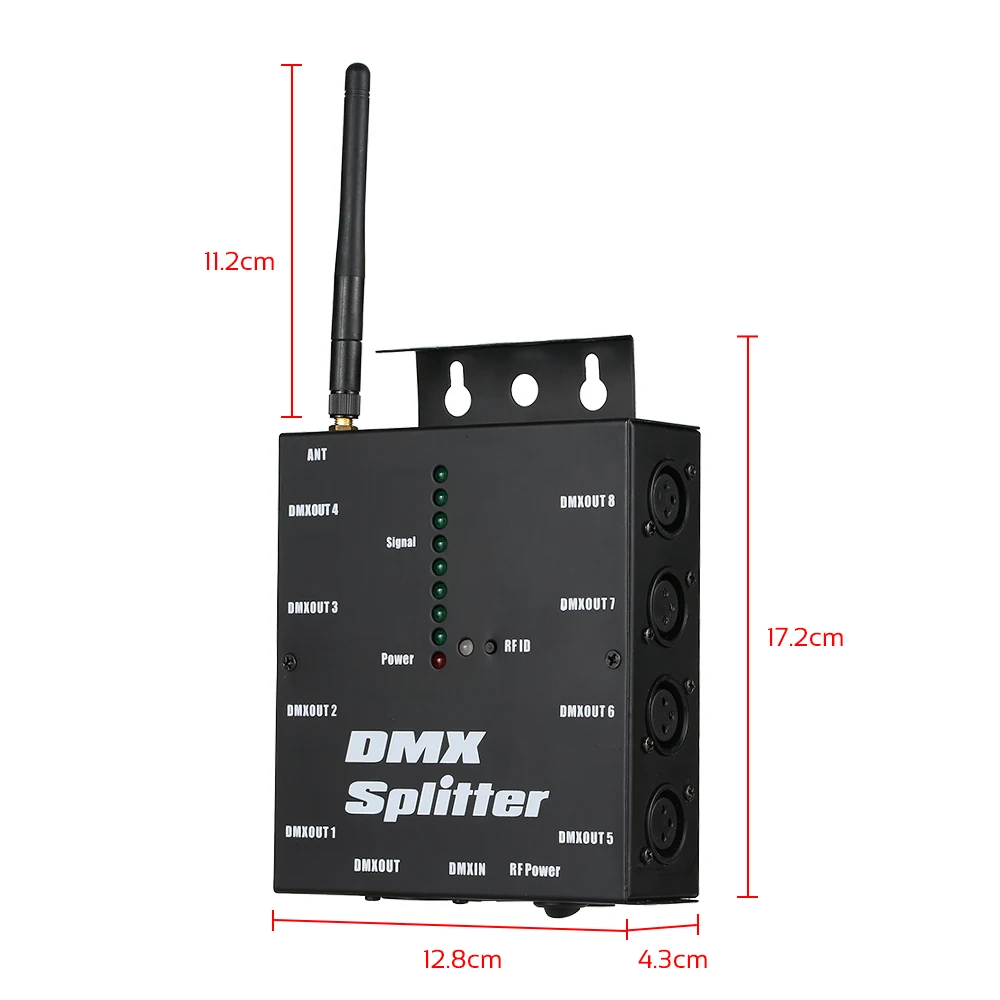 DMX512 светильник сценический светильник s разделитель усилителя сигнала 8 способ DMX Дистрибьютор KTV сценический светильник усилитель сигнала UK/US/EU штекер