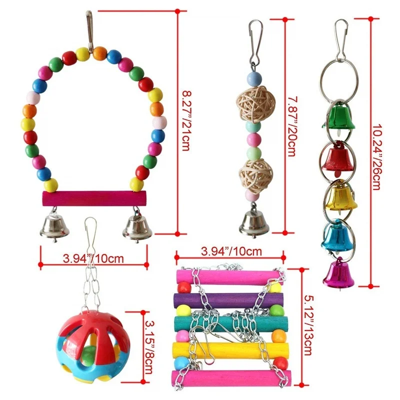 Parrot Toy Bird Cage Swing Hammock