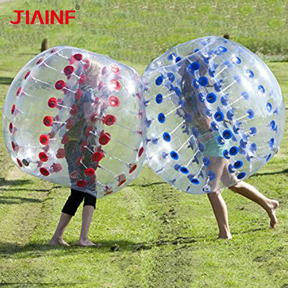1m TPU Zorb Soccer Ball Air Bumpe Bubble Soccer Ball/Pump for Children Adult Outdoor Game Sports