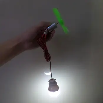 

DC Generator Set Micro Wind Turbines Generator Mini Motor With Blades LED DIY Kit