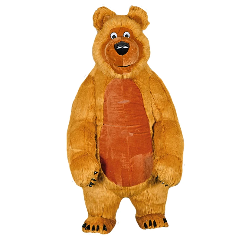 Новинка 2,6 м надувные маскарадные костюмы для взрослых с изображением медведя из мультфильма, рекламный карнавальный костюм на Хэллоуин