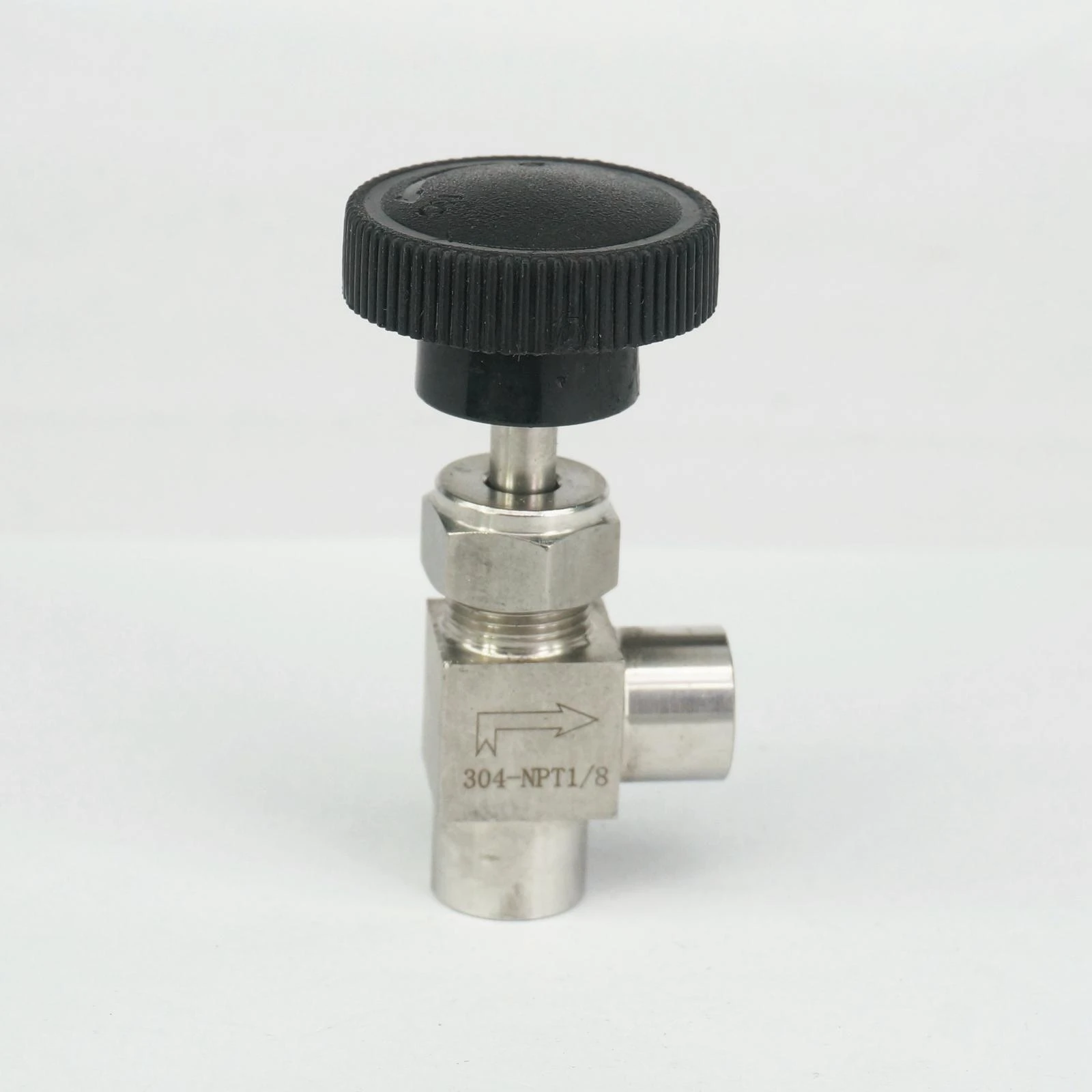 WGD FA 1pcs G 1/8 1/4 NPT 3/8 1/2 304 SS Angle Type Micro Metering Needle Valve WL94H-320P Variable Flow Control Regulating Valve 32MPA Color : G Thread, Size : 3/8 