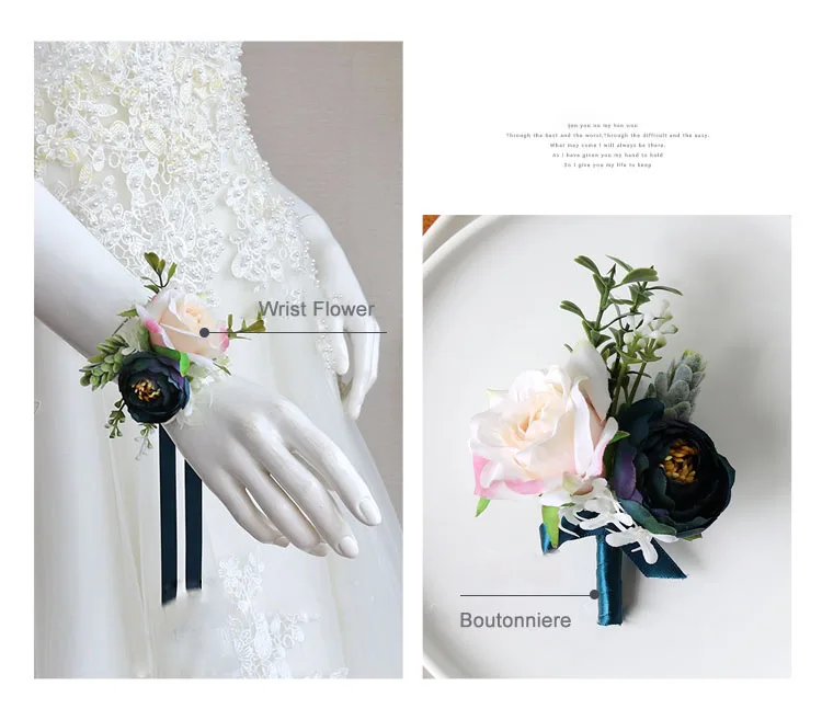 wedding boutonniere wrist corsage marriage  (23)