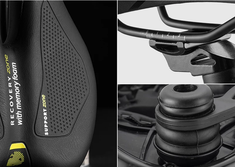 SELLE Королевское полое дышащее поглощение седло горного велосипеда крепление седла непромокаемая мягкая губка памяти подушка