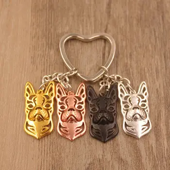 

2020 Cute Boston Terrier Dog Animal Cute Purse Handbag Charm Handma Keychain For Bag Car Women Men Girls Love Jewelry K152