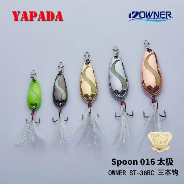 Yapada Spoon 016 Taichi Luminous 5g/7.5g 37-45mm Strengthentreble Hook  Multicolor Metal Zinc Alloy Spoon Fishing Lures Bass - Fishing Lures -  AliExpress
