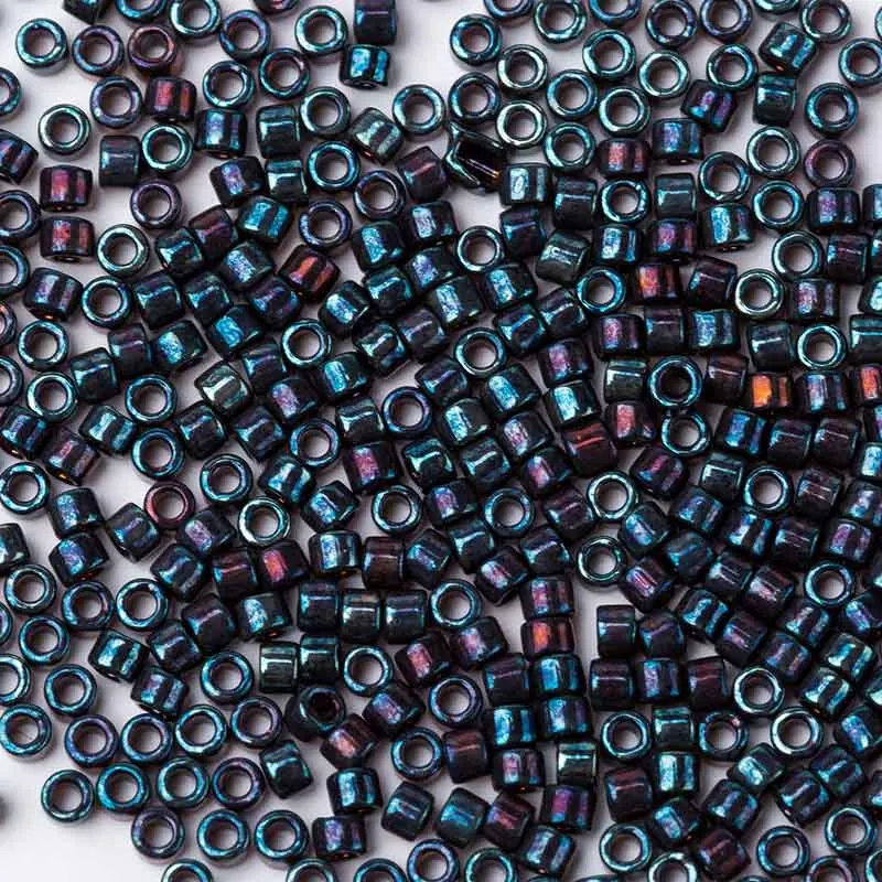 DB1003 (3) Taidian DB1001 Metallic Purple Green Gold Iris 110 Miyuki Delica Seedbeads For Powwow Beadwork 35gramslot 1.6x1.3mm