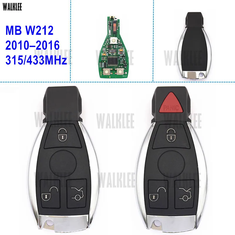 WALKLEE умный дистанционный ключ для Mercedes Benz E-CLASS W212 BlueTec AMG CDI 4matic E220 E200 E250 E300 E350 E400 E500