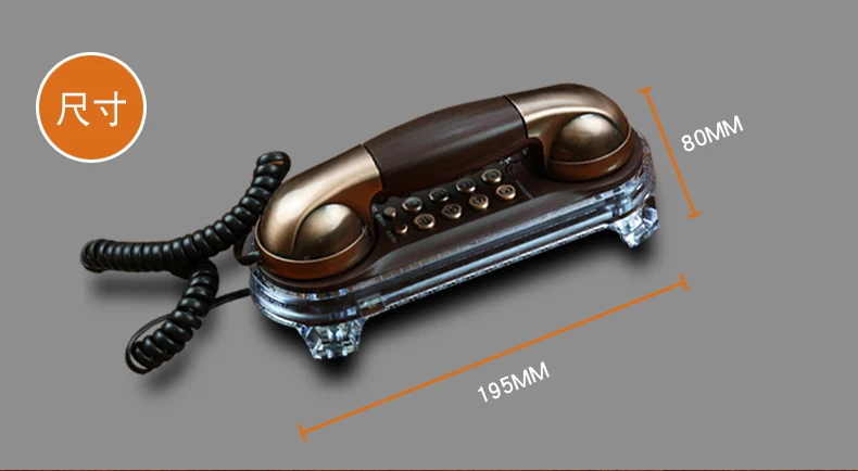Настенный стационарный телефон проводной антикварный ретро телефон для дома