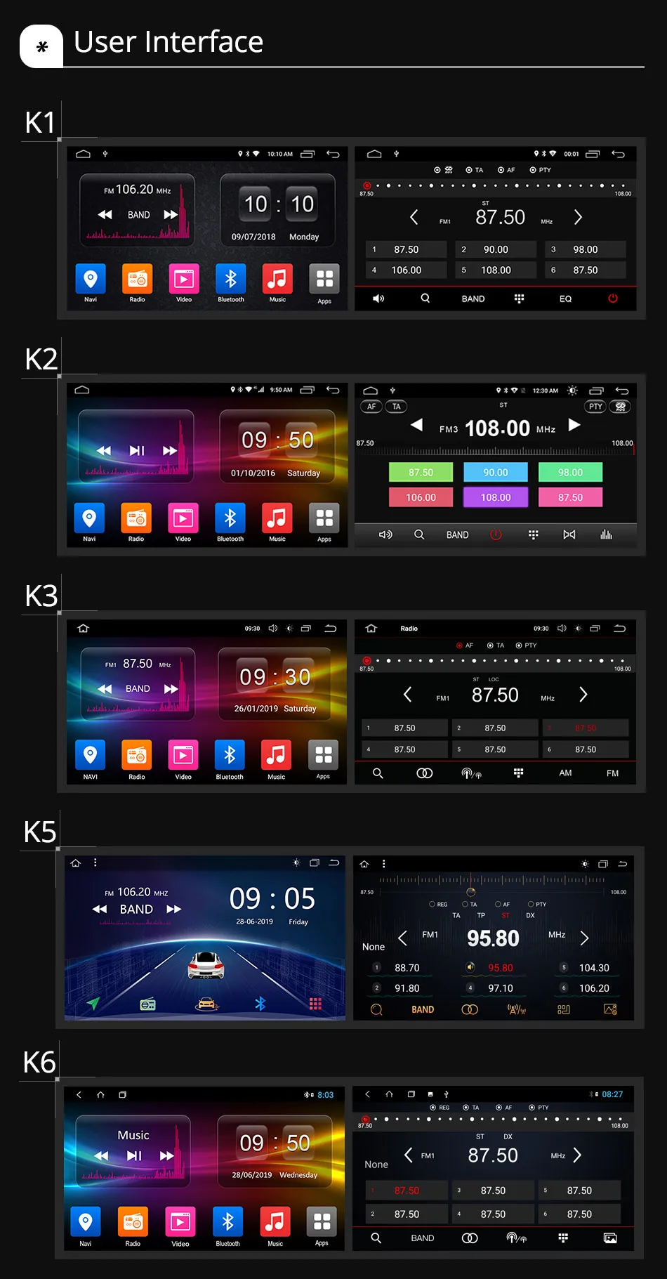 Ownice k3 k5 k6 android 9.0 2