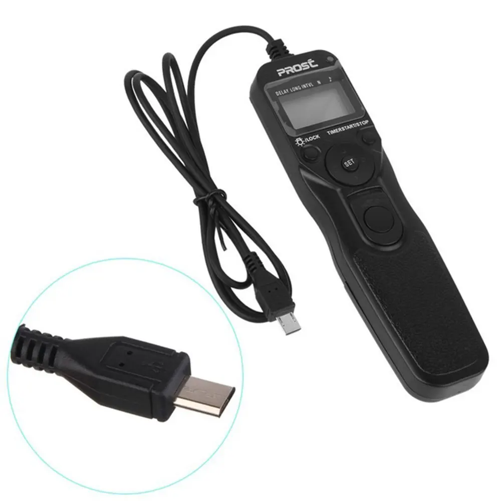 Shutter Release Wired LCD Timer Remote Control for Sony A7 A7III A9 A99 II A7R A7S A7SII A7RII