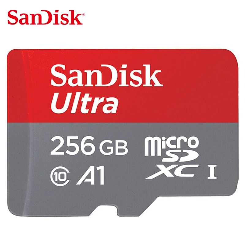 Двойной Флеш-накопитель SanDisk Ultra микро-sd карты 256G 200G 128G sd-карты до 64 Гб 32 Гб 16 Гб microSDHC/SDXC UHS-I слот для карт памяти чтения: до 98 МБ/с. TF карта для смартфона