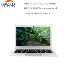 Игровой ноутбук GMOLO Core I7 7-го поколения 8 Гб DDR4 ram 1 ТБ HDD+ 120 ГБ SSD 13," 1920*1080 ips HD экран Windows 10 ультрабук